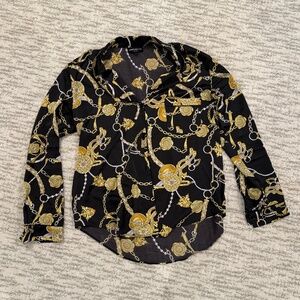 LIKE NEW! Generation Love - Black/Gold/Silver Polyester Sleepwear Set - XL